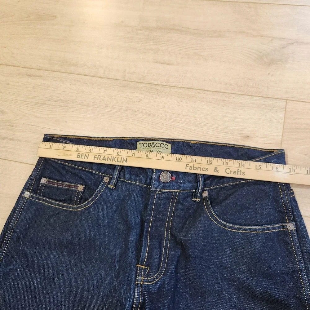 Tobacco Motorwear Caballos Jeans Mens 32x30 Blue Riding Moto Motorcycle Denim